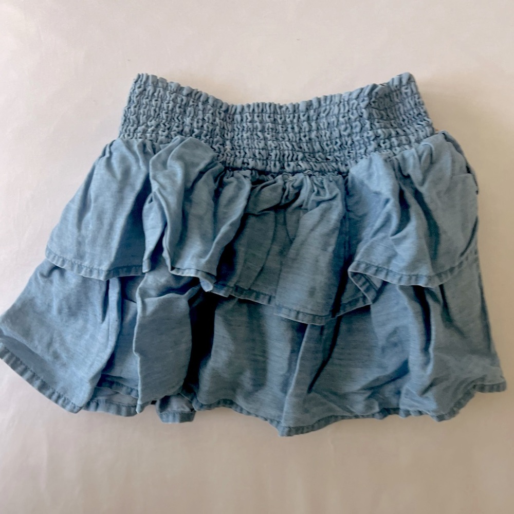 Blue Ruffled Skirt